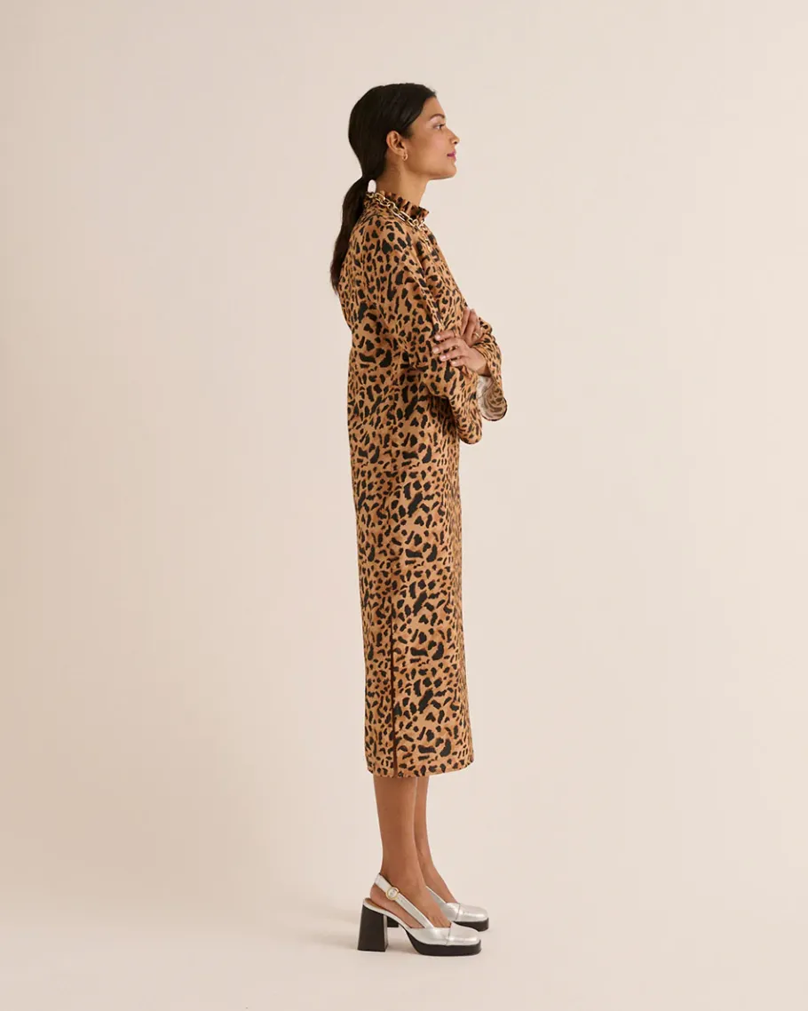 Robes|Balzac Robe Pepite Guepard Cappucino