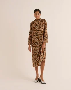 Robes|Balzac Robe Pepite Guepard Cappucino