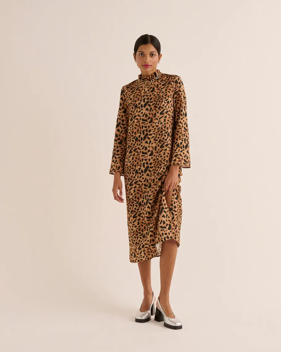 Robes|Balzac Robe Pepite Guepard Cappucino