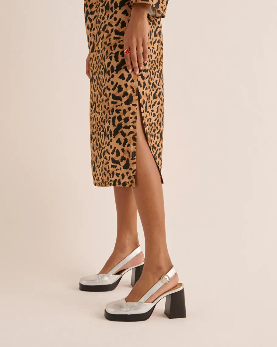 Robes|Balzac Robe Pepite Guepard Cappucino