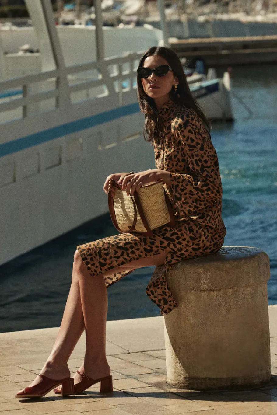 Robes|Balzac Robe Pepite Guepard Cappucino