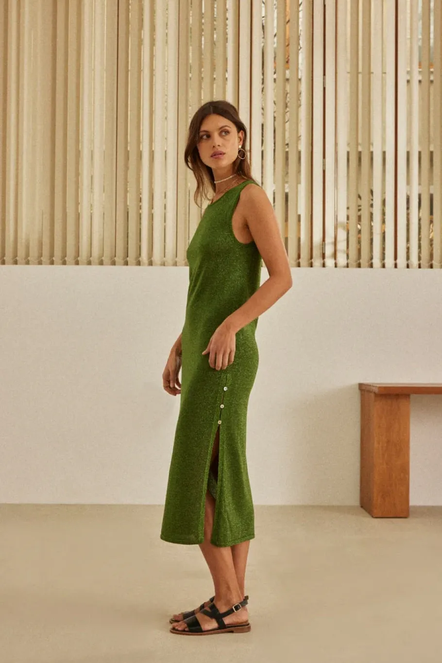 Robes|Balzac Robe Persil Vert Foret