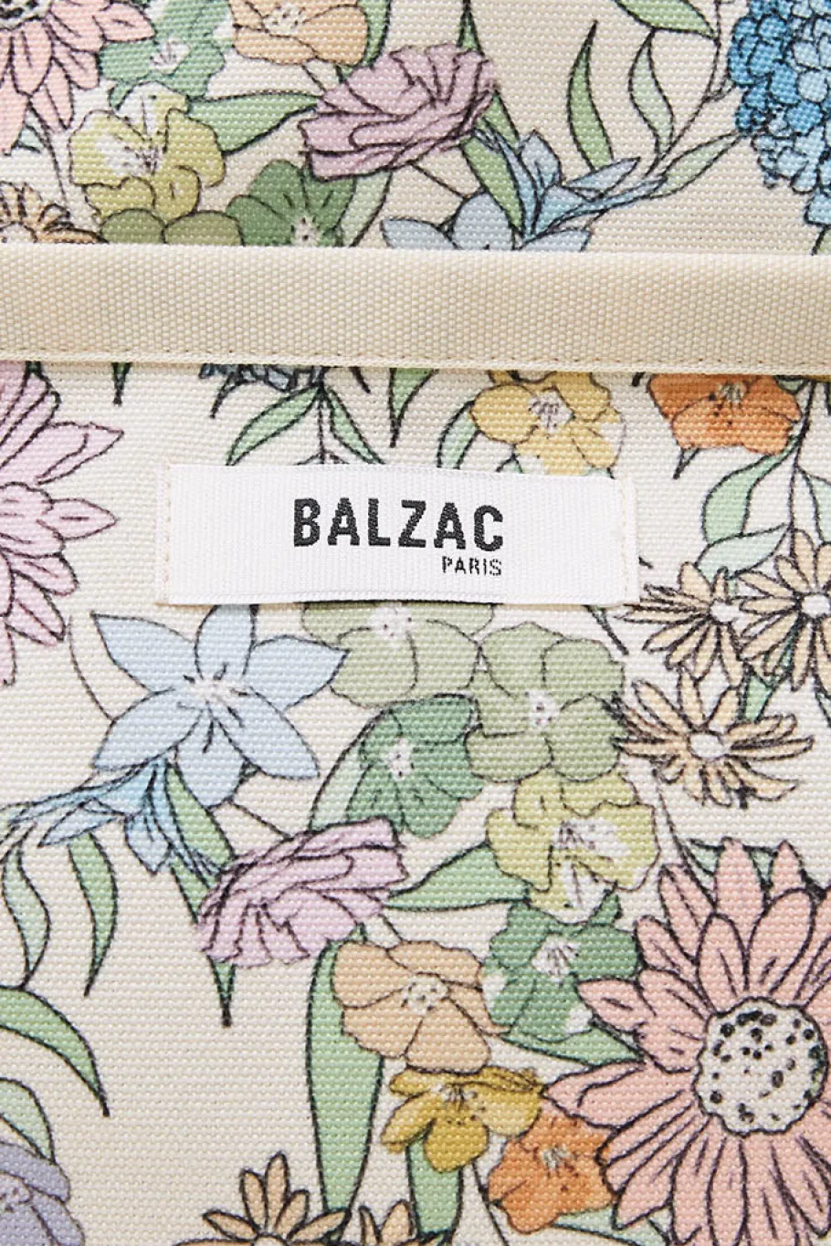 Pochettes Et Cabas|Balzac Sac Contemporain Imprime Fleurs D'Ete