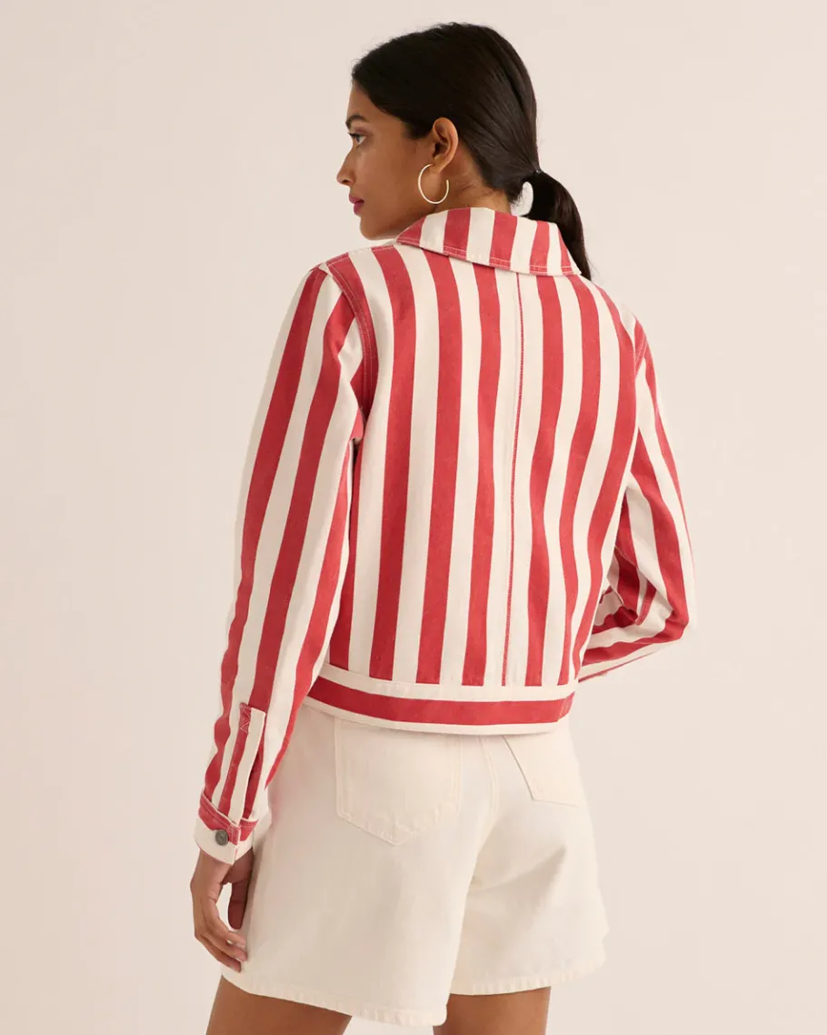 Jupes Et Shorts|Balzac Short Maylone Jean Blanc Perle