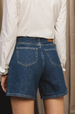Jupes Et Shorts|Balzac Short Maylone Jean Bleu Midi