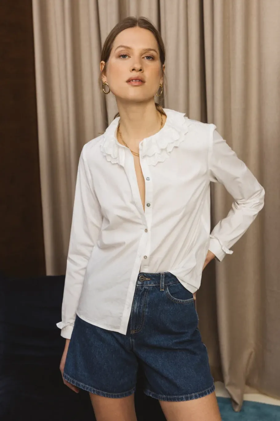 Jupes Et Shorts|Balzac Short Maylone Jean Bleu Midi