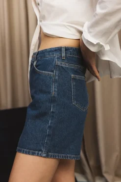 Jupes Et Shorts|Balzac Short Maylone Jean Bleu Midi