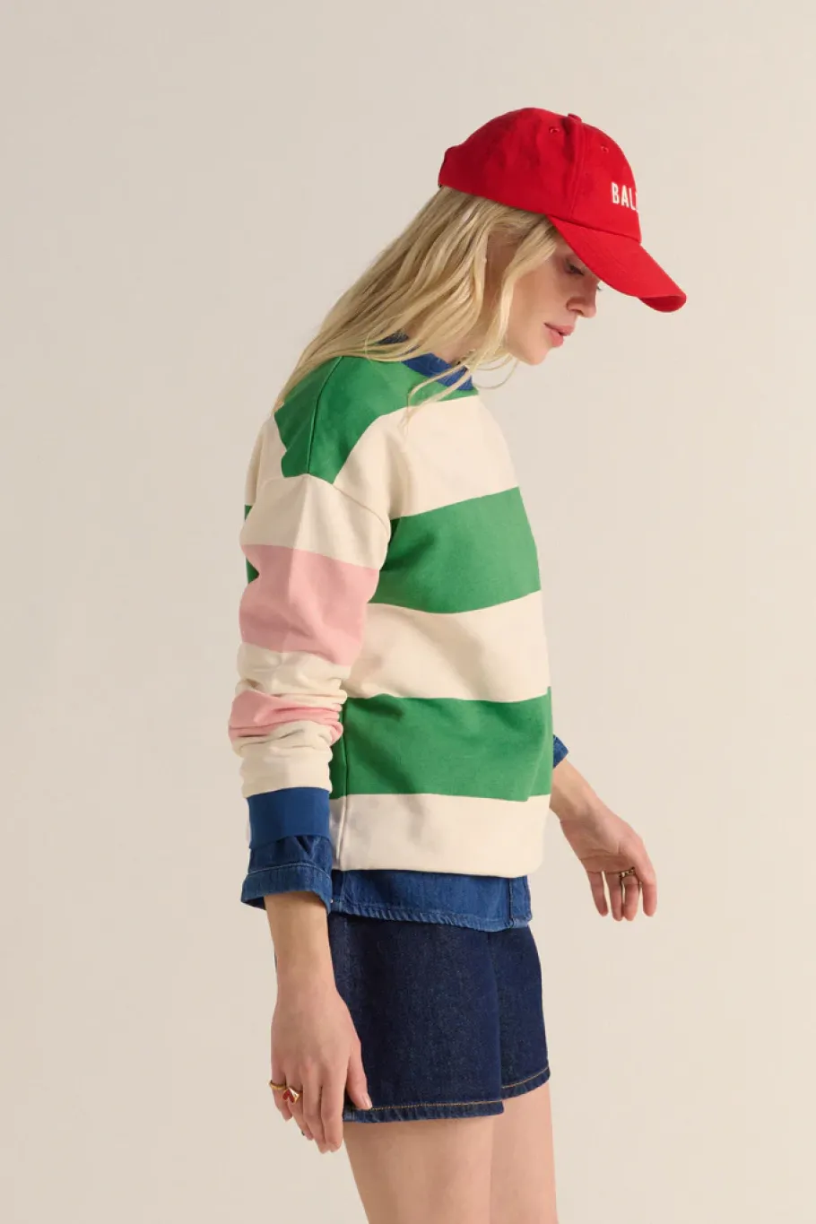 Sweatshirts|Balzac Sweat Harlow Multicolore Raye