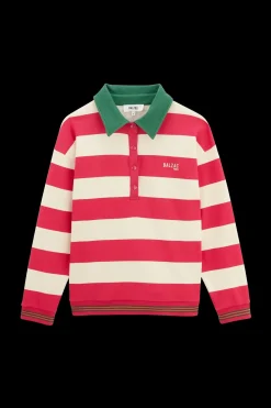 Sweatshirts|Balzac Sweat-Shirt Alvar Rayures Rose Et Vert