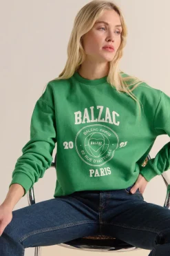 Sweatshirts|Balzac Sweat-Shirt Harlow Paris 2023 Vert