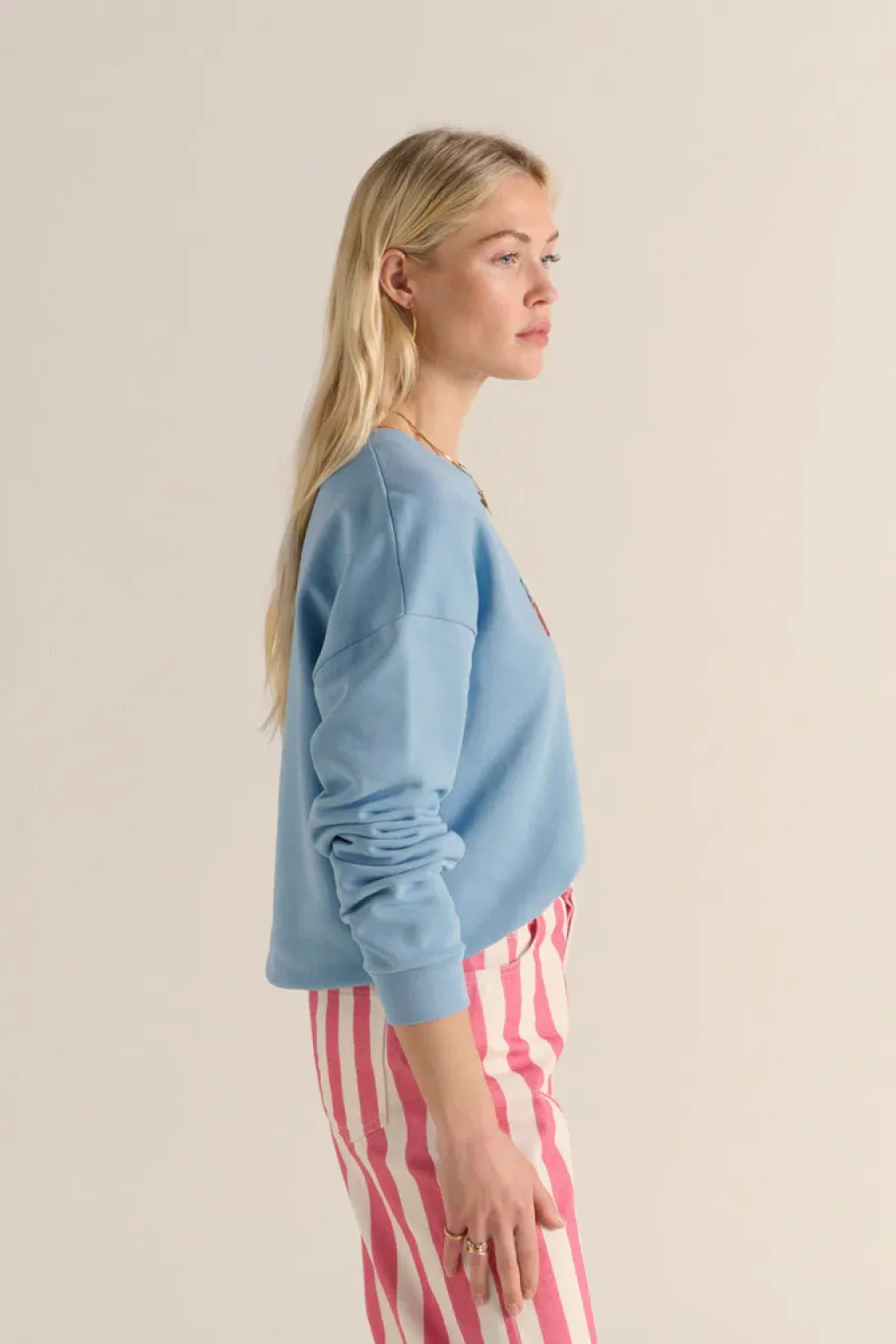 Sweatshirts|Balzac Sweat-Shirt Harlow Cocktail Party Bleu Ciel