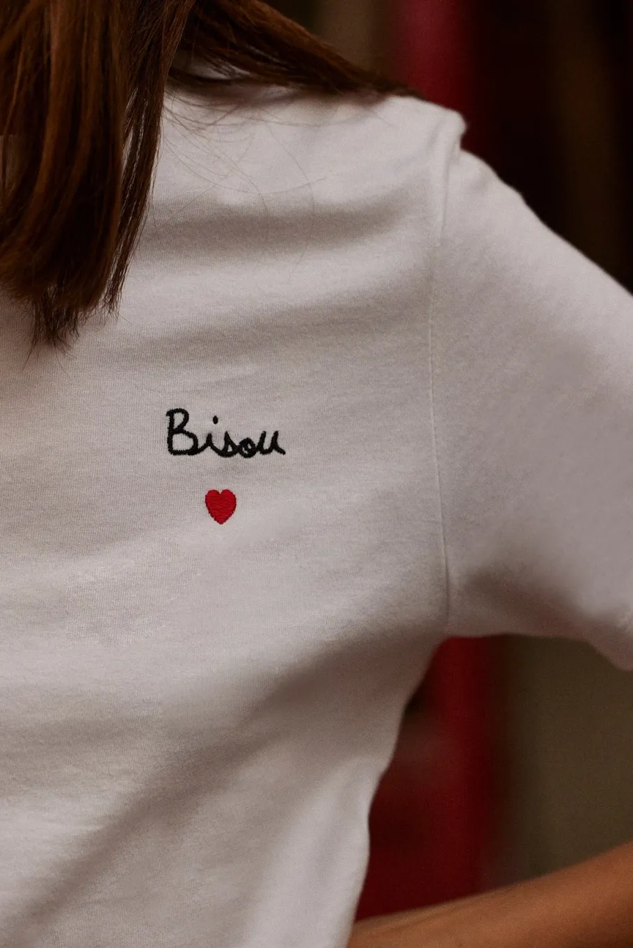 Tee-Shirts Et Bodies|Balzac Tee-Shirt Bisou Ecru