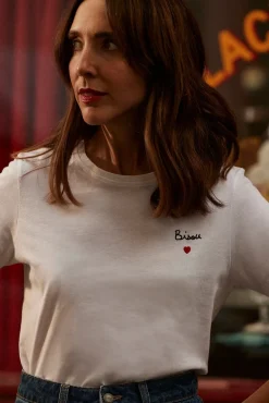 Tee-Shirts Et Bodies|Balzac Tee-Shirt Bisou Ecru
