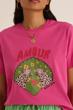 Tee-Shirts Et Bodies|Balzac Tee-Shirt Bree Amour De Leo Rose