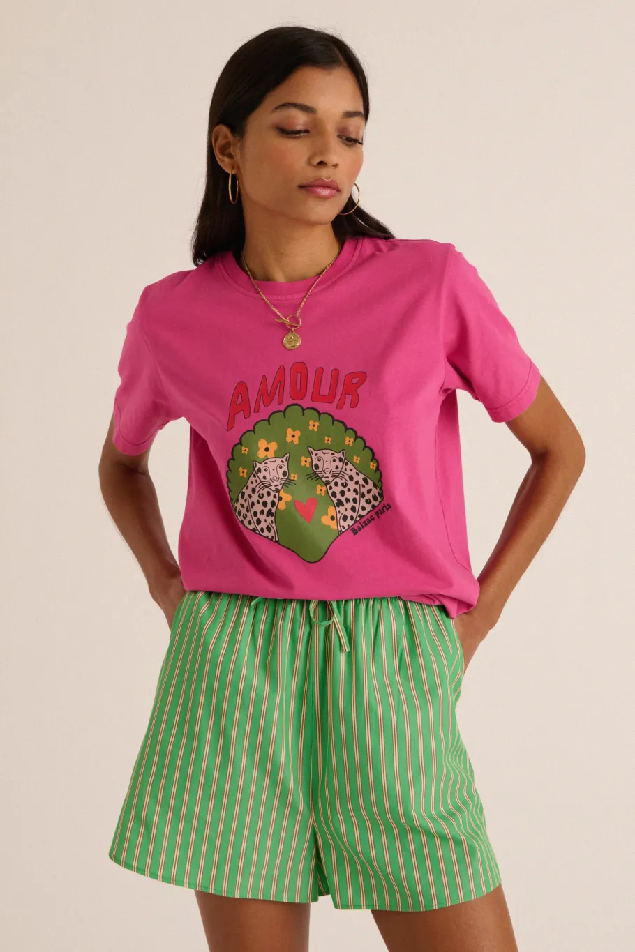 Tee-Shirts Et Bodies|Balzac Tee-Shirt Bree Amour De Leo Rose