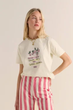 Tee-Shirts Et Bodies|Balzac Tee-Shirt Bree Cocktail Party Ecru