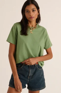 Tee-Shirts Et Bodies|Balzac Tee-Shirt Bree Vert Sauge