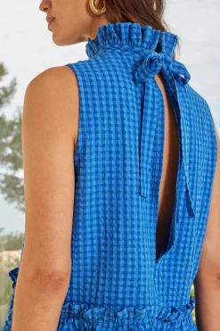 Tee-Shirts Et Bodies|Balzac Top Grandiose Vichy Bleu