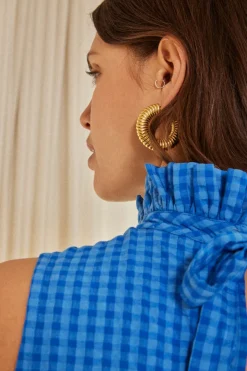 Tee-Shirts Et Bodies|Balzac Top Grandiose Vichy Bleu