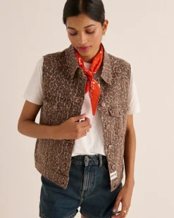 Denim|Balzac Veste Felipa Leopard Cafe