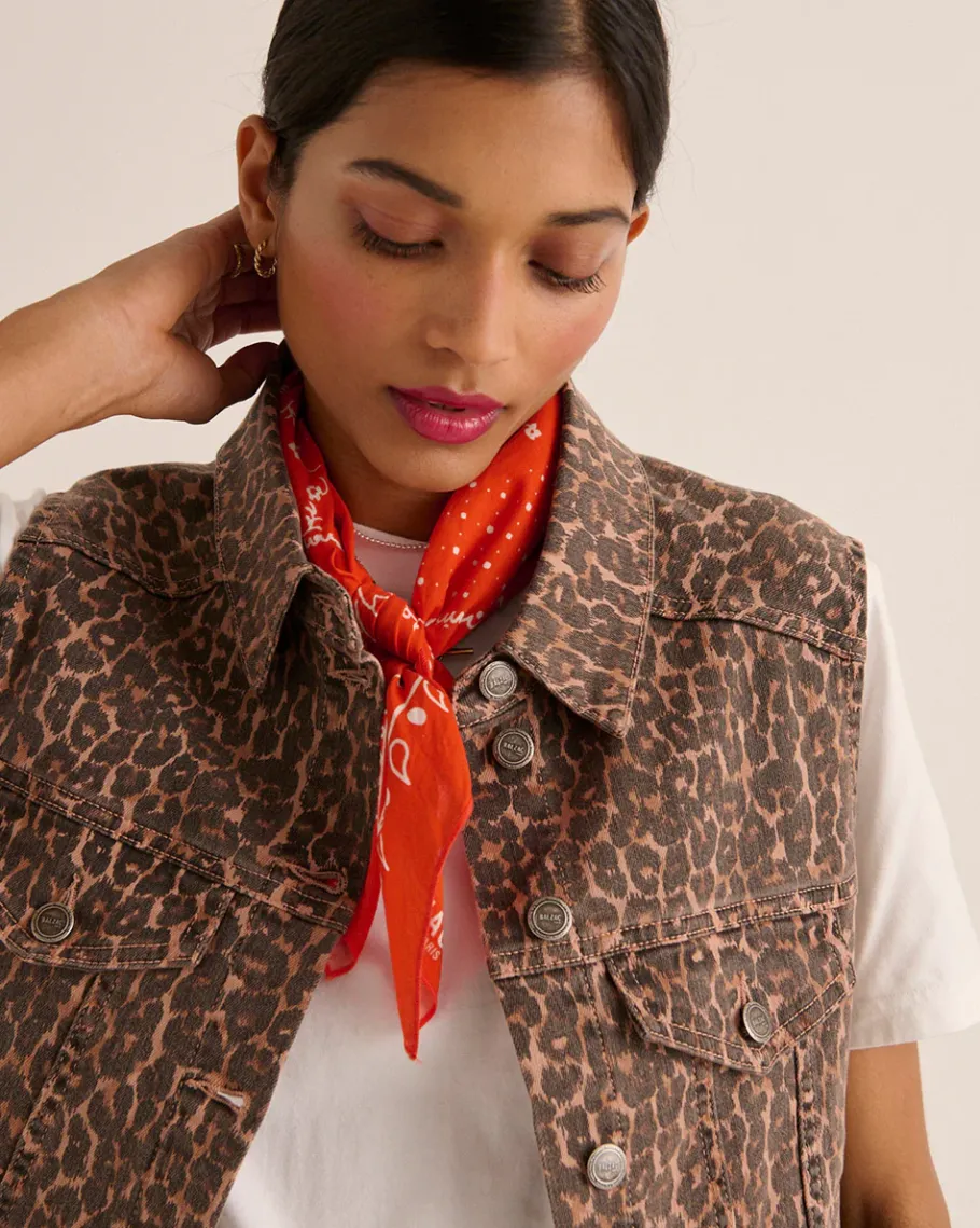 Denim|Balzac Veste Felipa Leopard Cafe
