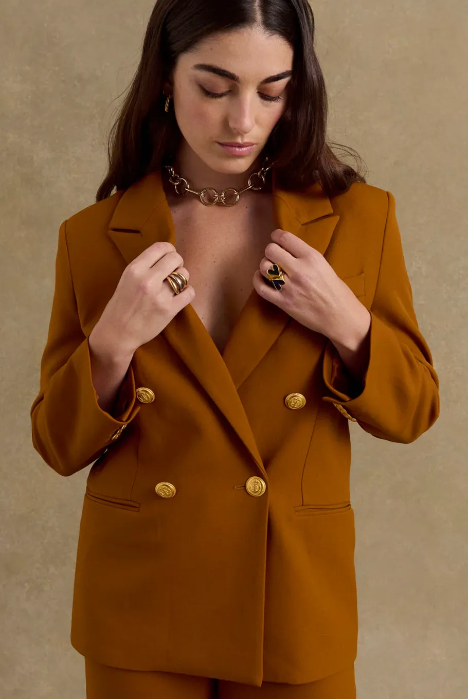 Costumes Et Ensembles|Balzac Veste Lyne Terracotta